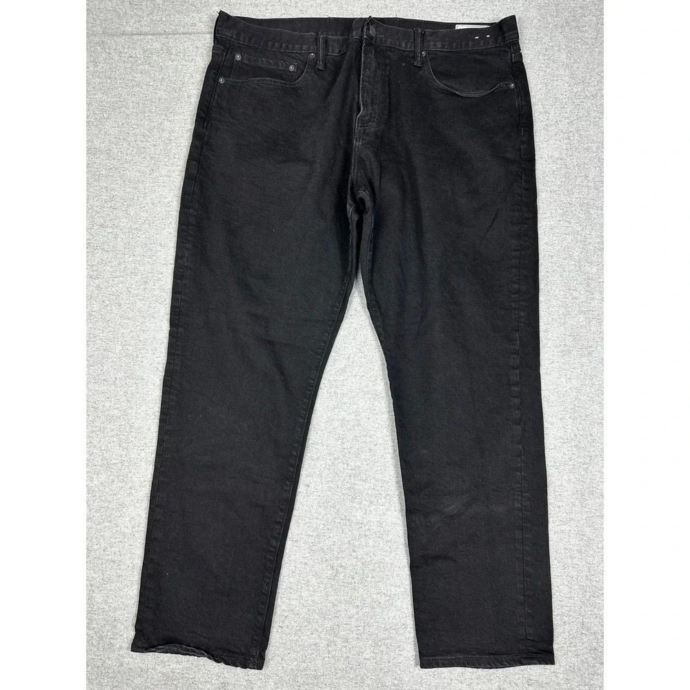 Gap Slim Gapflex Jeans Mens 40x30 Black Denim Pants Stretch